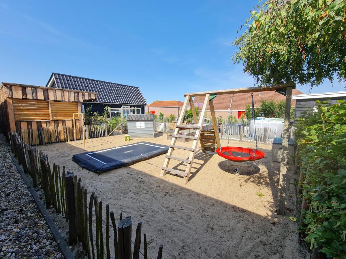 Wellness Chalet Met Jacuzzi, Sauna, Omheinde Tuin, Sint Annaland Zewnętrze zdjęcie